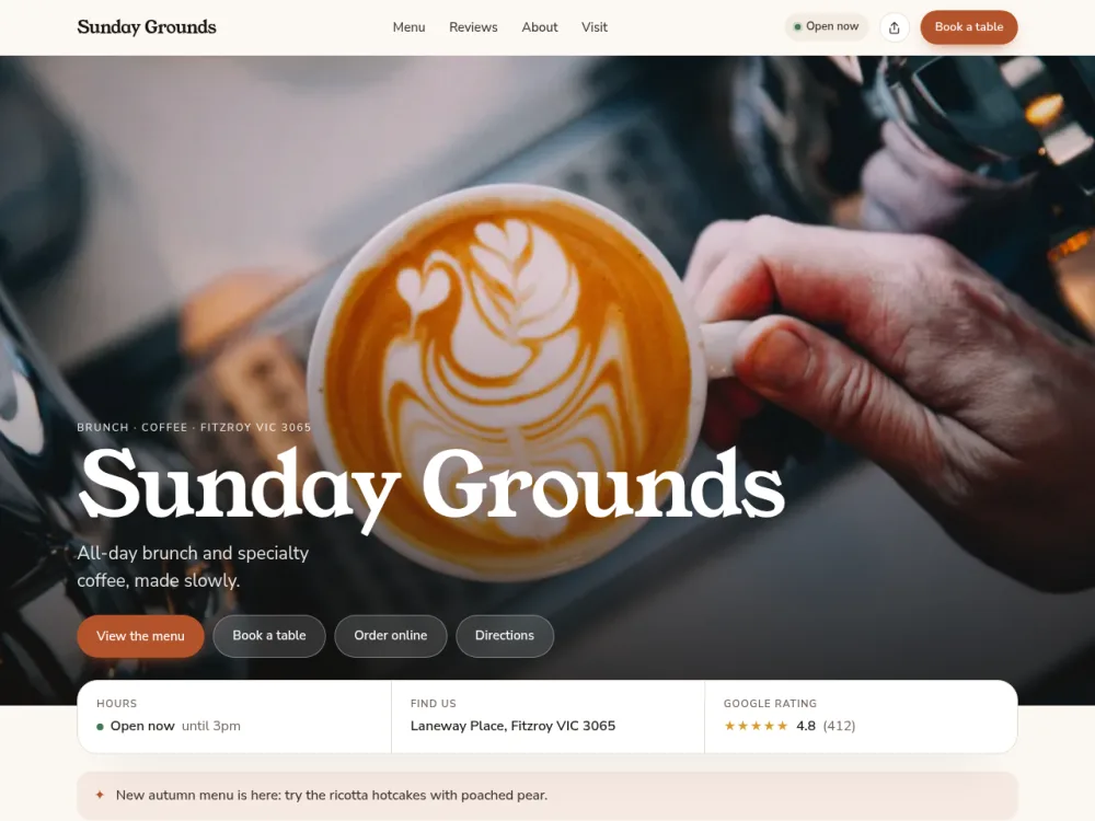 The Editorial template